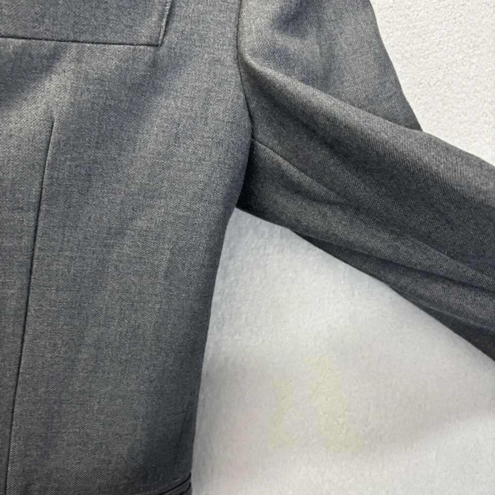 American Rag Cie Blazer Jacket Mens Medium Slim Fit Gray Sport Coat‎ Zip Pockets